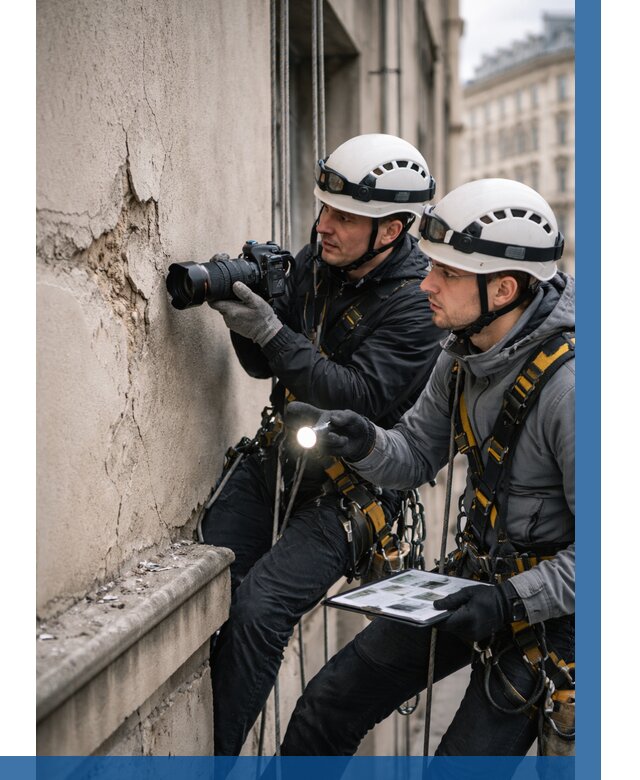 Фотофиксация дефектов фасада в Мирном от 4549 р. | ВЫСОТНИК-Мир