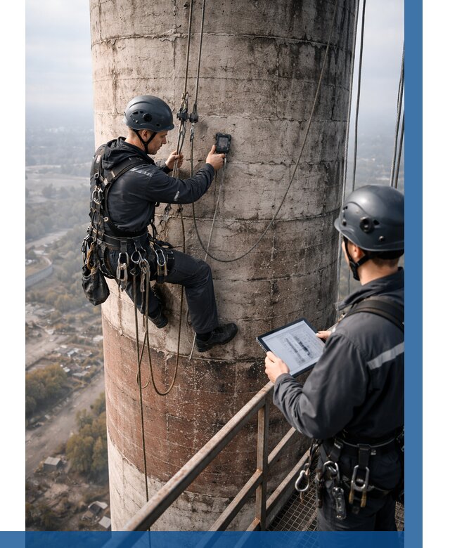 Обследование дымовой трубы в Мирном от 8087 р. | ВЫСОТНИК-Мир